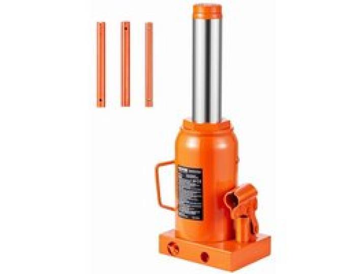 VEVOR Cric bouteille hydraulique 30 t, cric bouteille soudé avec longue poignée en 3 sections, gamme de levage 285-475 mm, pour voiture, pick-up, camion, réparation automobile, ingénierie industrielle