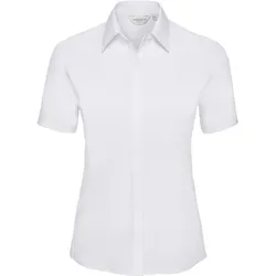Russell Damen Ultimate Stretch Bluse kurzarm R-961F-0 white XS