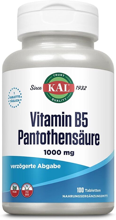 KAL Vitamin B5 1000 mg Pantothensäure Tabletten 100stk