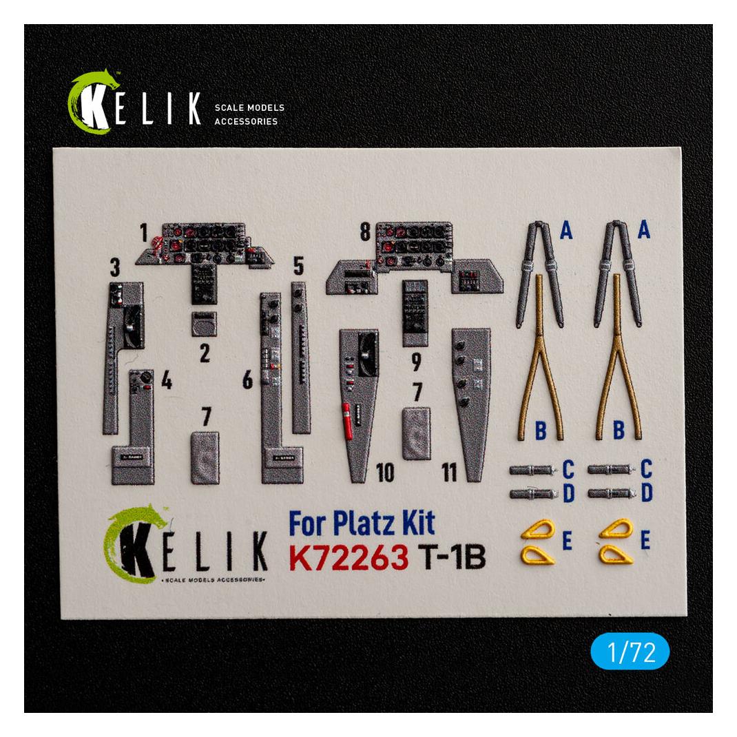 Kelik T-1B - interior 3D decals for Platz (K72263)