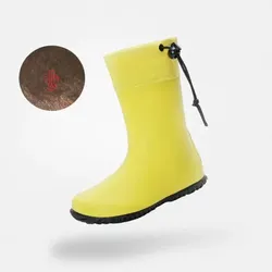 Saguaro Kinder Barfuß-Gummistiefel Brisk II Winterversion - gelb 29