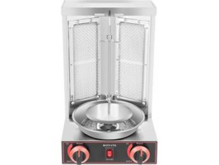 Grill à Kebab Professionnel - CG-25 - 2 Brûleurs - 3000W - Acier Inoxydable