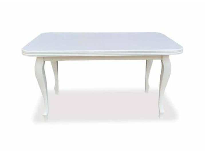 Ares Meble Vitkor Esstisch Ausziehbar - Esszimmertisch Ausziehbar - Esstisch 10 Personen - Holztisch Esszimmer - Ausziehbarer Esstisch Massiv - Esstisch 160x90 cm (240 cm nach dem Auslegen) - Weiß