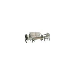 Alexander Rose GENOA Lounge Set, 2 Sessel + Sofa + Loungetisch