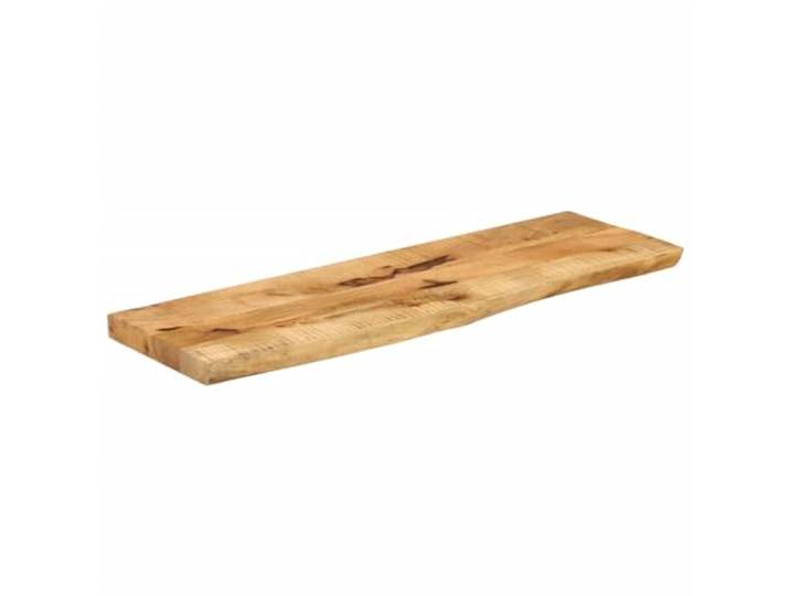 HGPOTUY Tischplatte 110x30x3,8 cm Baumkante Massivholz Mangoholz Raues Mangoholz, rustikale Naturkante, vielseitig kombinierbar, leichte Reinigung, Unikat