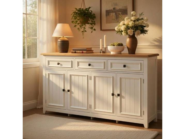 CollaHausse Buffet Moderne Simple 160x35x76cm Meuble Rangement Salon