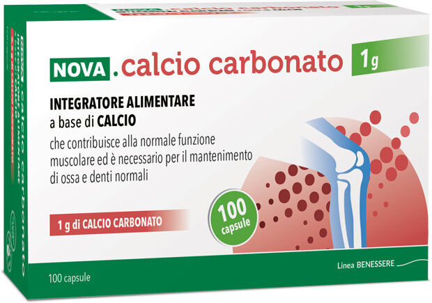 Nova Argentia Nova Calcio Carbonato 1 G 100 Capsule