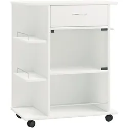 VCM Küchenrollwagen »Pocis« weiß, 65x80x39 cm