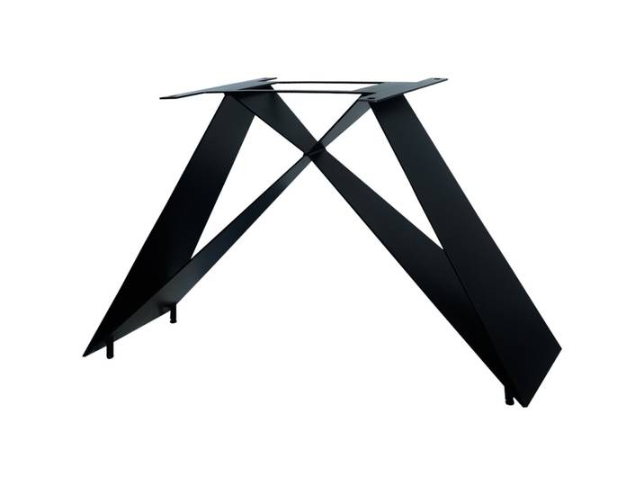 Tischgestell Parv Eisen schwarz matt B 105 cm T 44.5 cm - Tischgestell