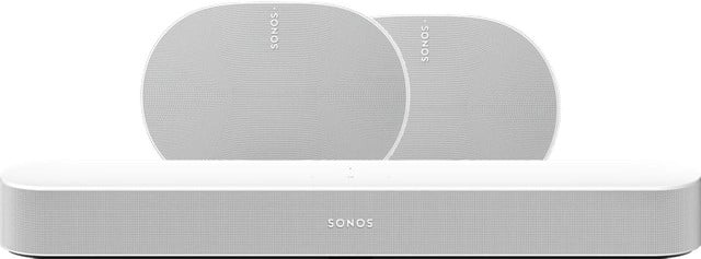 Sonos Beam Gen2 Wit en 2x Era 300 Wit