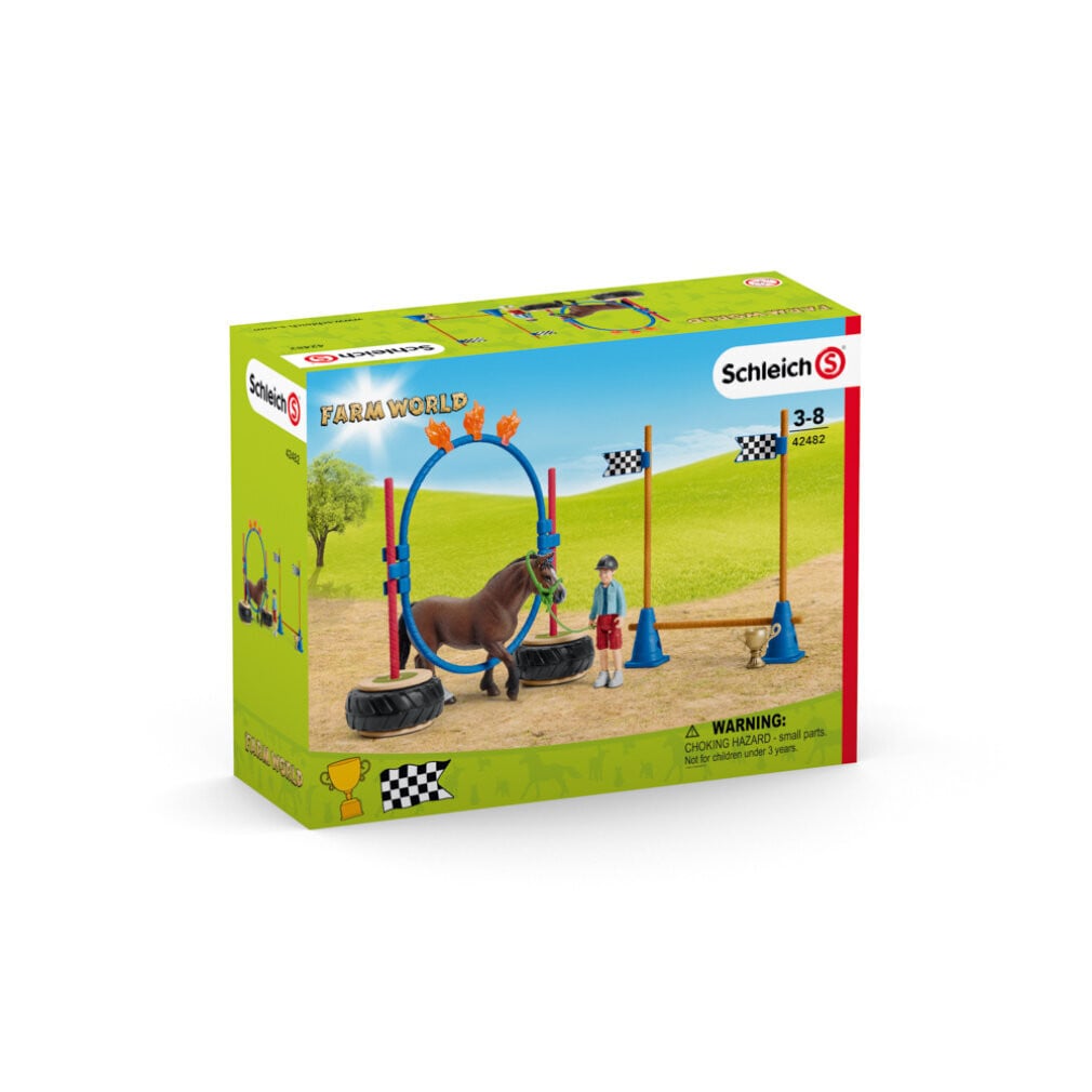 Schleich Farm World Pony Agility renbaan speelfiguur