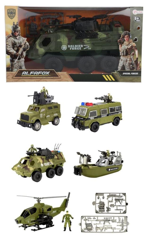 Toi-Toys militair speelgoedvoertuig met accessoires