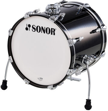 "Sonor 16""x15"" AQ2 Bass Drum TSB Transparent Black"