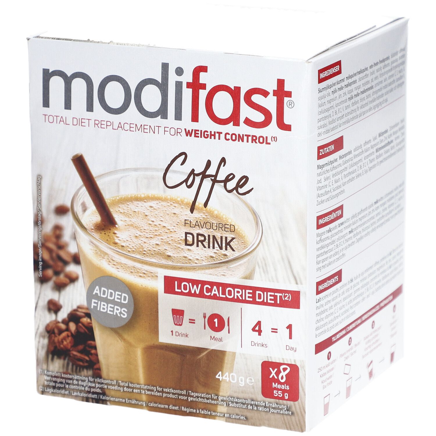 Modifast Milkshake Koffiesmaak 8x55 g Pulver