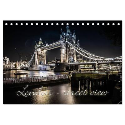 London - street view (CH-Version) (Tischkalender 2026 DIN A5 quer), CALVENDO Monatskalender