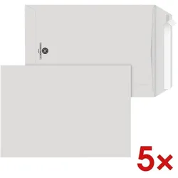 Steinmetz 5x 15er-Pack Recycling Versandtaschen »C5 - ohne Fenster« - Hülle in Hülle, 22.9x16.2 cm