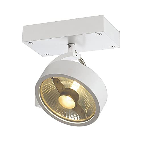 SLV KALU opbouwarmatuur voor wand en plafond, wit, GU10, dimbaar