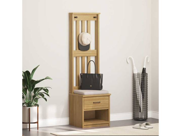 vidaXL Garderobenständer SANDNES 45x40x159,5 cm Massivholz Kiefer