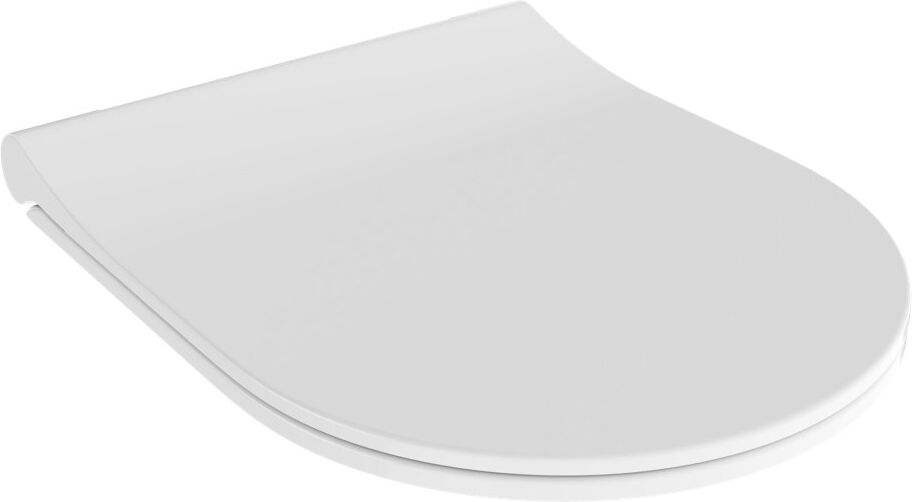 Bocchi Venezia Pure Slim Round Shape Soft Close Hard Toilet Seat Matte White 36cm W X 44cm D