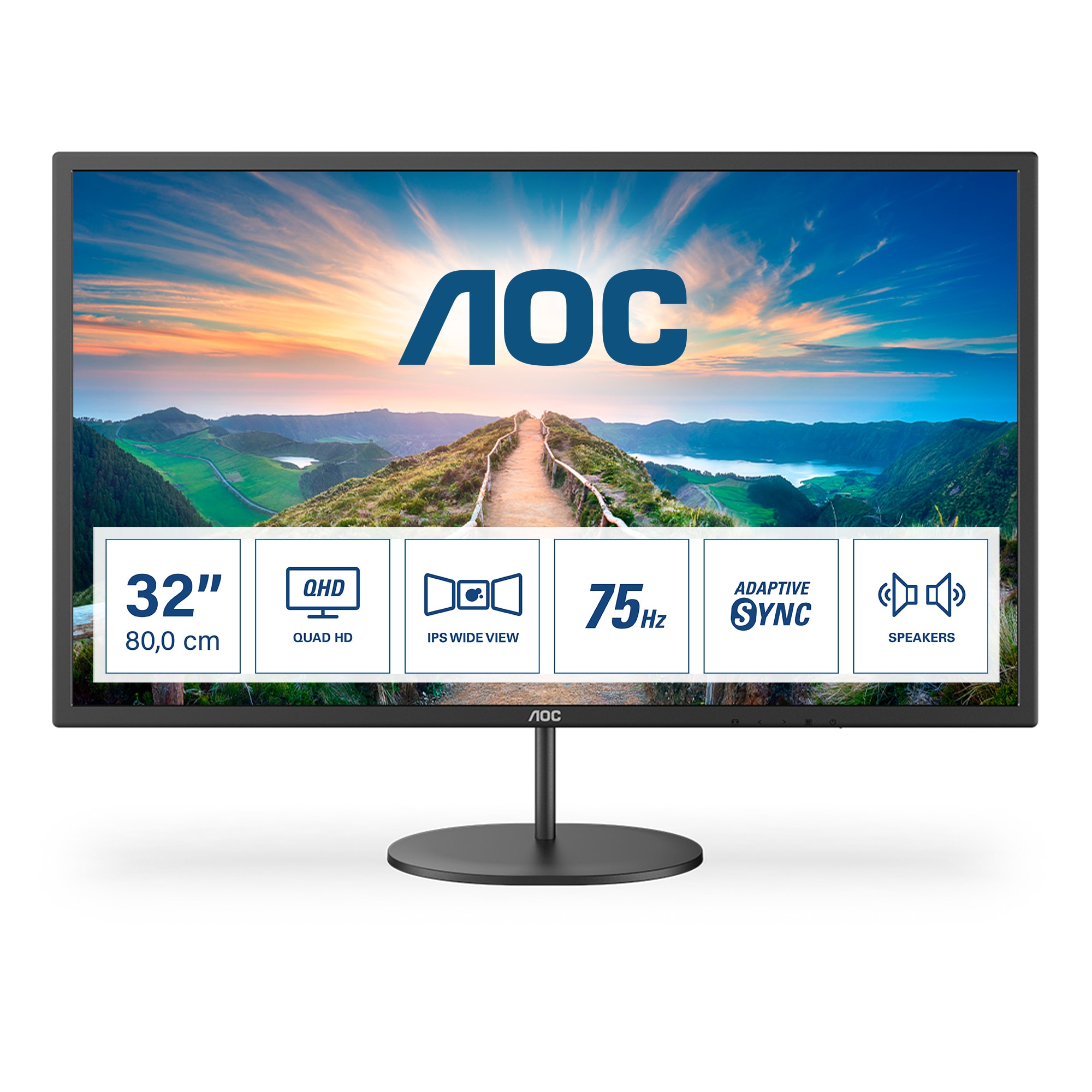 AOC Q32V4 31.5 Zoll WQHD IPS Panel 16:9 75 Hz Monitor