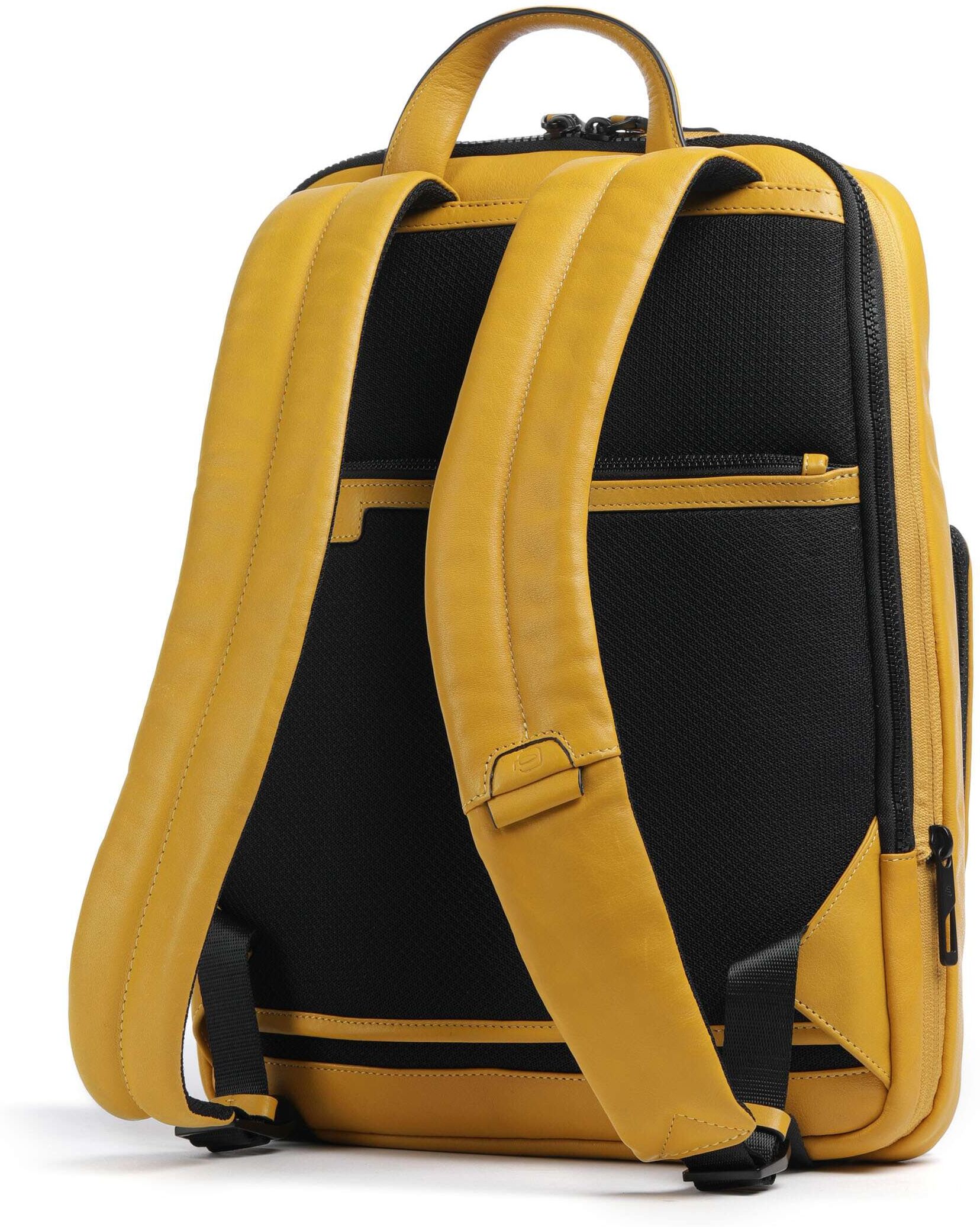 Piquadro Harper Rucksack aus Leder, gold