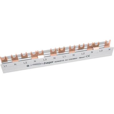 Hager KDN451D HAGER KDN451D Anschlussblock Phasenschiene 4polig 80 A 1 St.