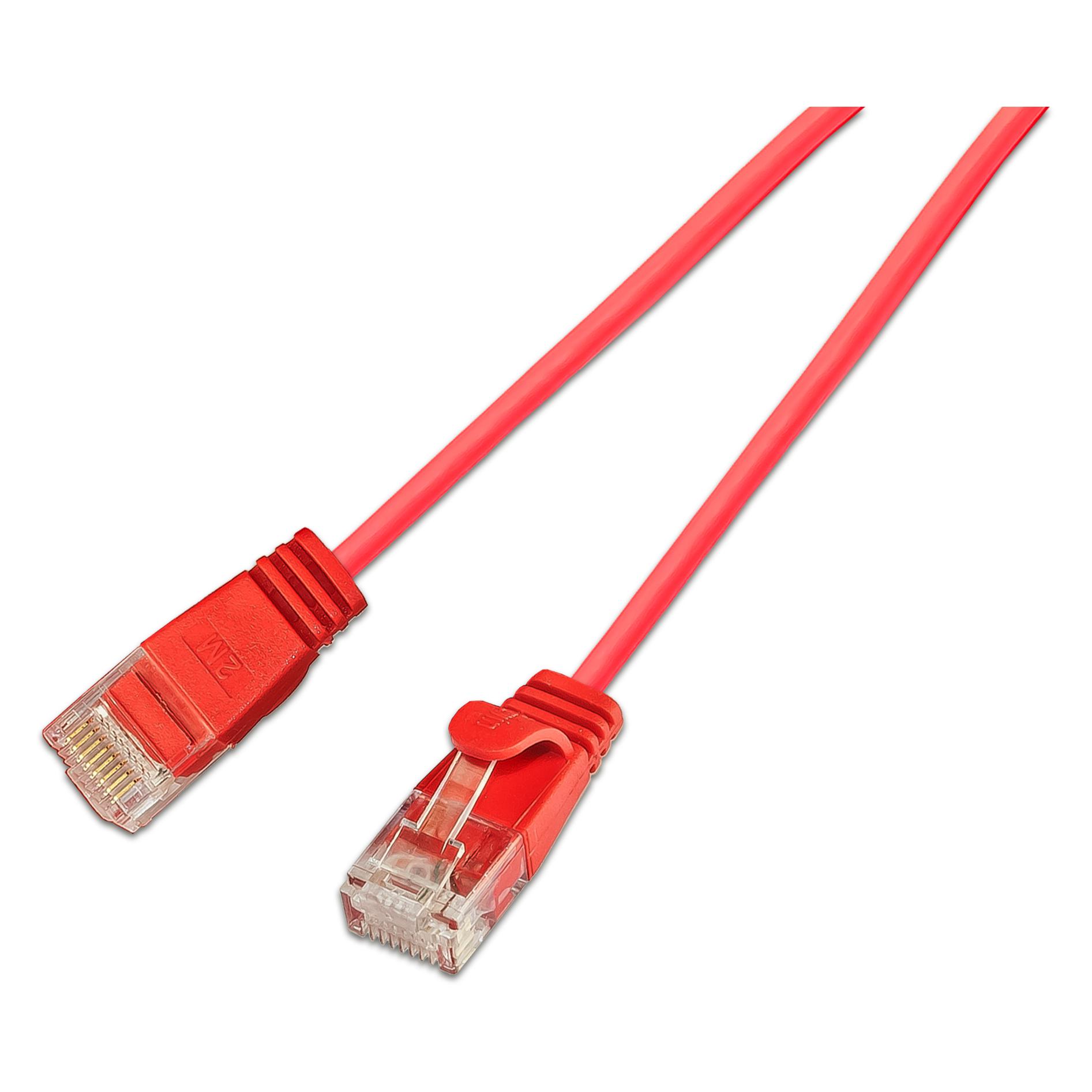 Wirewin Slim Patchkabel: UTP, 2m, rot (U/UTP, UTP, CAT6, 2 m) (PKW-LIGHT-K6 2.0 RT)