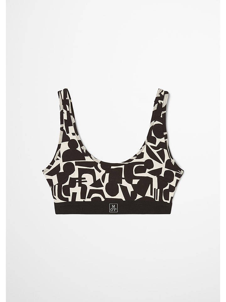 Marc O´Polo Bodywear Bustier in Schwarz/ Creme - L