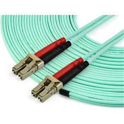 StarTech .com 450FBLCLC15 15m OM4 LC auf LC Multimode Duplex LWL Patchkabel (15 m), Netzwerkkabel