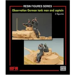 Rye Field Model Observation German tank man and captain(2 resin figures)