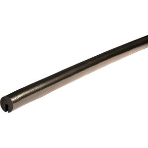 Knuffi Schutzprofil Typ B+, Kreis, PB-11211, zum Aufstecken, 1m Länge, schwarz, 50 x 50mm, Kantenschutz