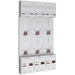 ABN Z39860 Zählerplatz 3Pkt 6Z mit Hauptschalter 5-polig BxH: 750x1350mm