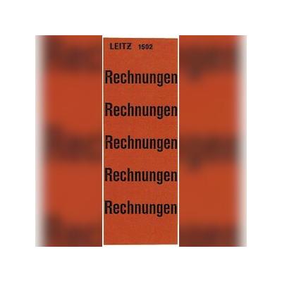 Leitz 1502-00-00 1502 Inhaltsschild Rechnungen, selbstklebend, 100 Stück, rot