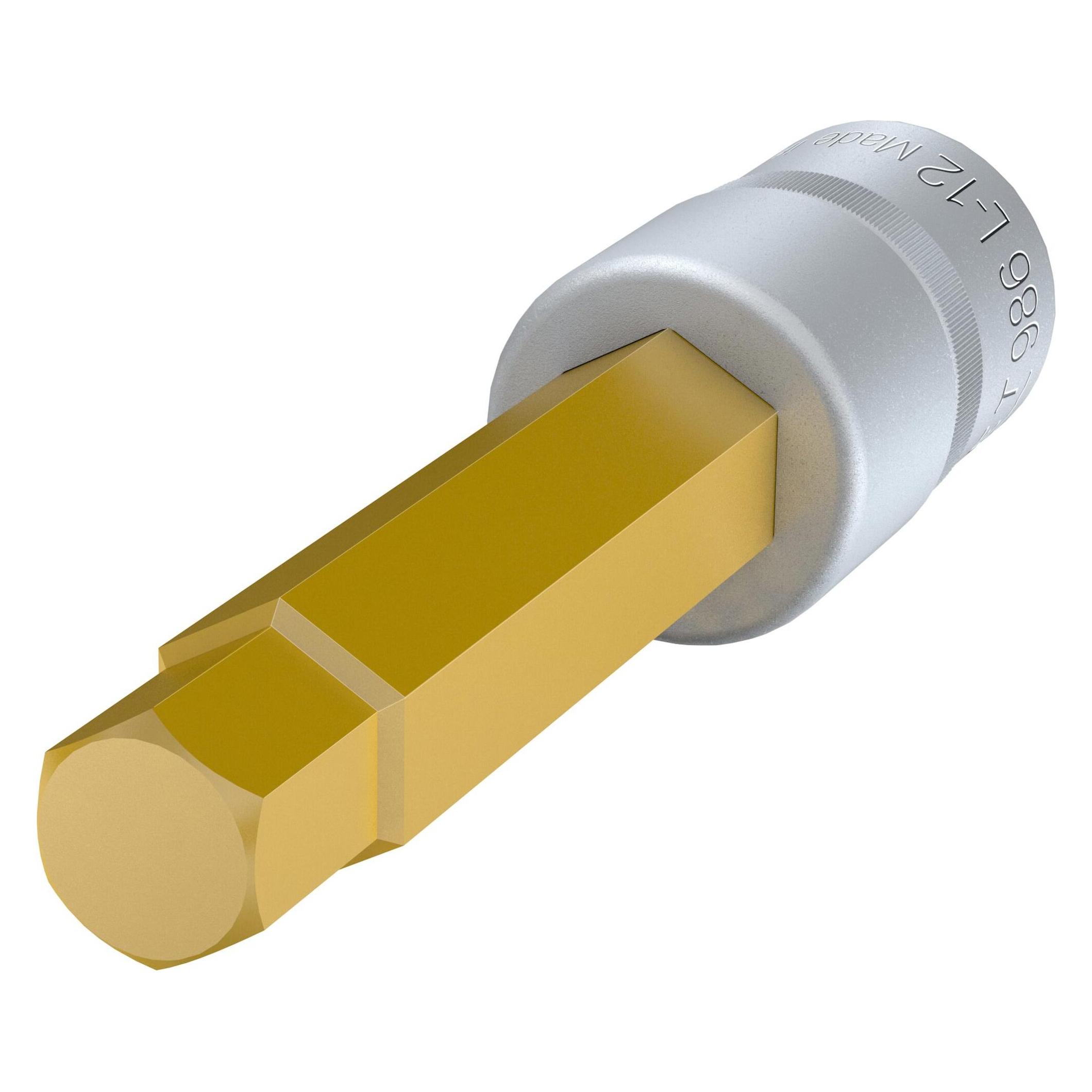 Hazet Schraubendreher-Steckschlüsseleinsatz 986L-12 Vierkant12,5 mm (1/2 Zoll) Innen Sechskant ... (12 mm) (986L-12)