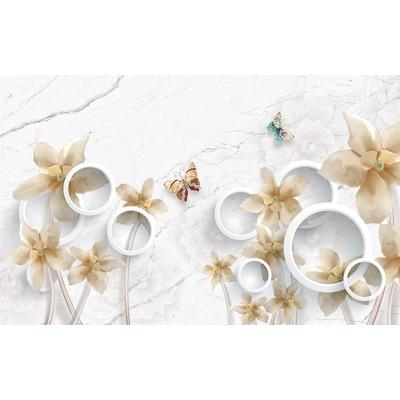 Papermoon "Muster mit Blumen und Schmetterlingen"