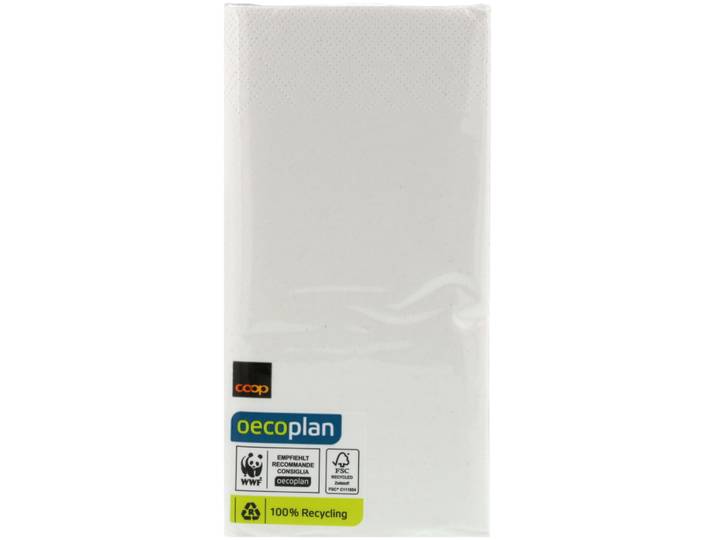 Oecoplan Servietten weiss 33cm 30 Stück