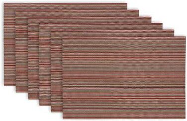 Design Imports Micro Stripe Placemats (Set of 6)