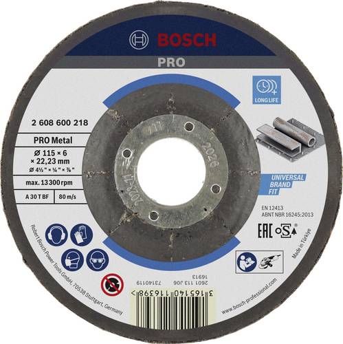 Bosch Accessories 2608600218 Schruppscheibe gekröpft 115mm Stahl