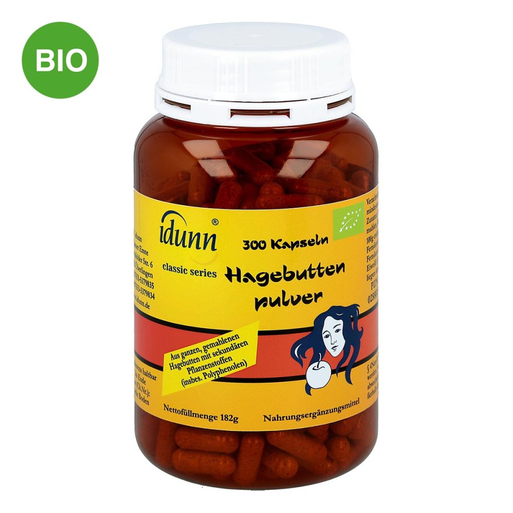 Idunn Naturprodukte Hagebuttenpulver Kapseln 02888159