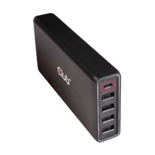 Club 3D Schnellladegerät 1xUSB Typ C, 4xUSB Typ A, PD 111W