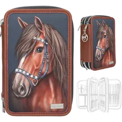 Miss Melody 3 Fach Federtasche LUXURY HORSE