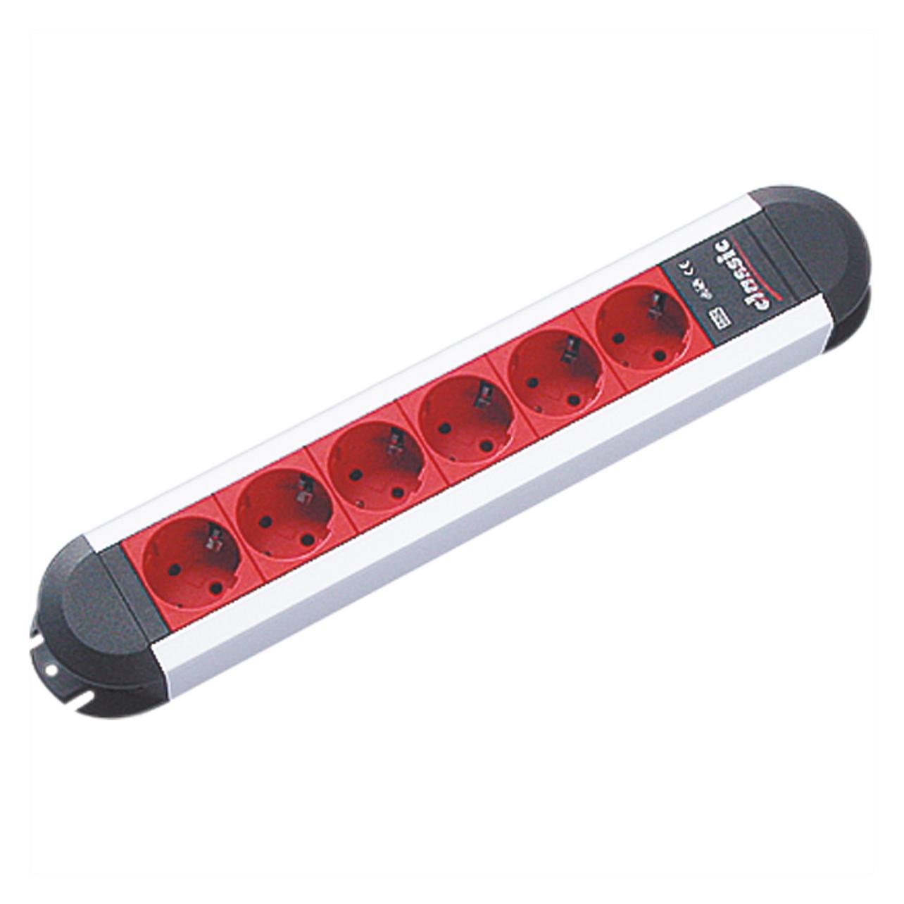 Bachmann Steckdosenleiste PRIMO CLASSIC ALU, EDV (6x, CEE 7/3, 1.75 m) (331.040)