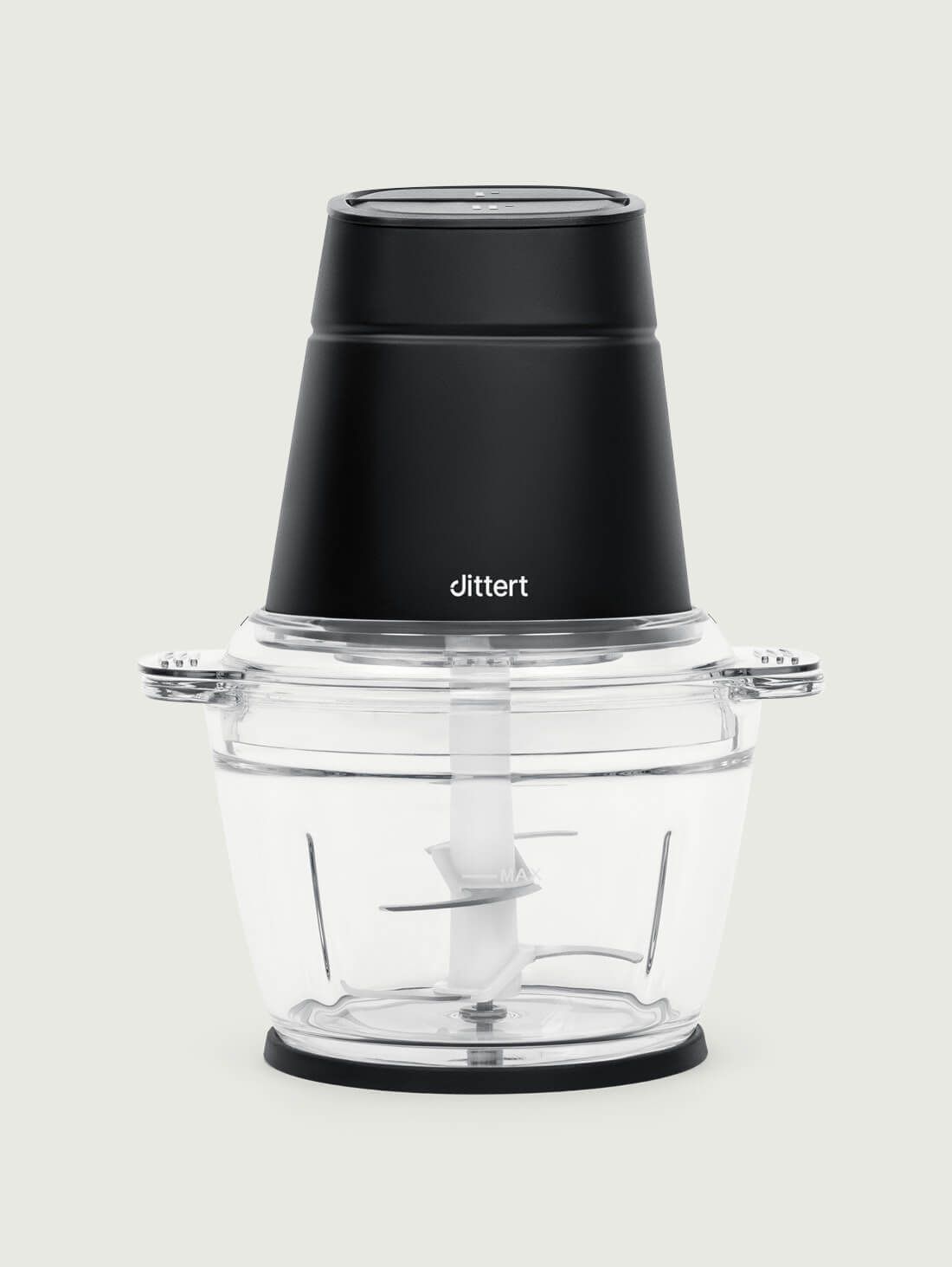 Dittert MI004B-00 Serie One Zerkleinerer 500 W 4 Klingen 1 l (Schwarz, Transparent)