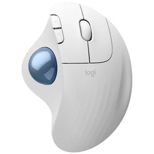 Logitech Maus ERGO M575S Wireless Trackball, 5 Tasten, 2000 dpi, kabellos, off-white