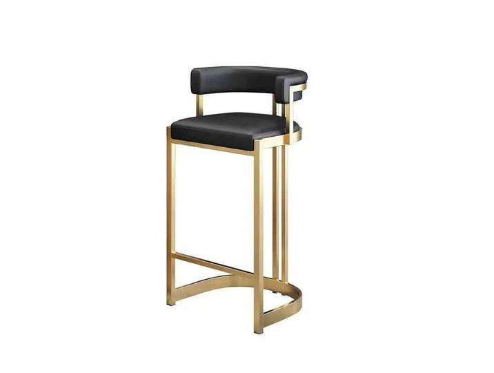 Réception chaises De Bar De luxe nordique or ergonomique dossier nordique chaises hautes industriel moderne comptoir Sillas De Bar meubles
