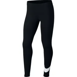 NIKE Sportswear Essential Mid-Rise Leggings Damen black/white L