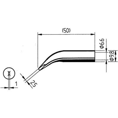 Ersa 0832WD Lötspitze Meißelform, gebogen Inhalt 1St.