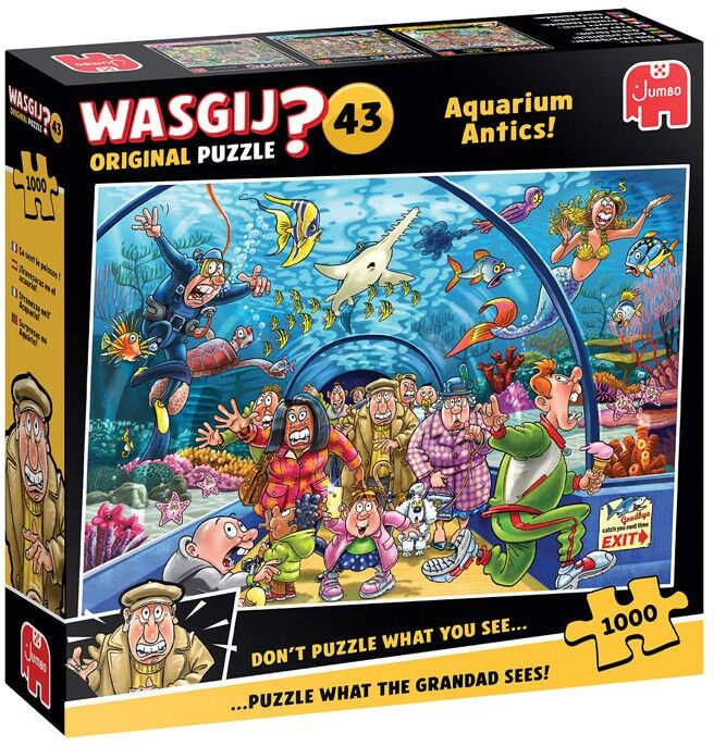 Jumbo Games Puzzle 1000 pcs Wasgij Original 43 : Ça sent le poisson - Jumbo