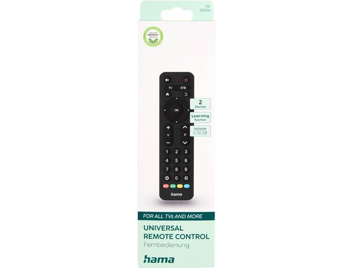 Hama Universal Fernbedienung TV 2 Geraete grosse Tasten