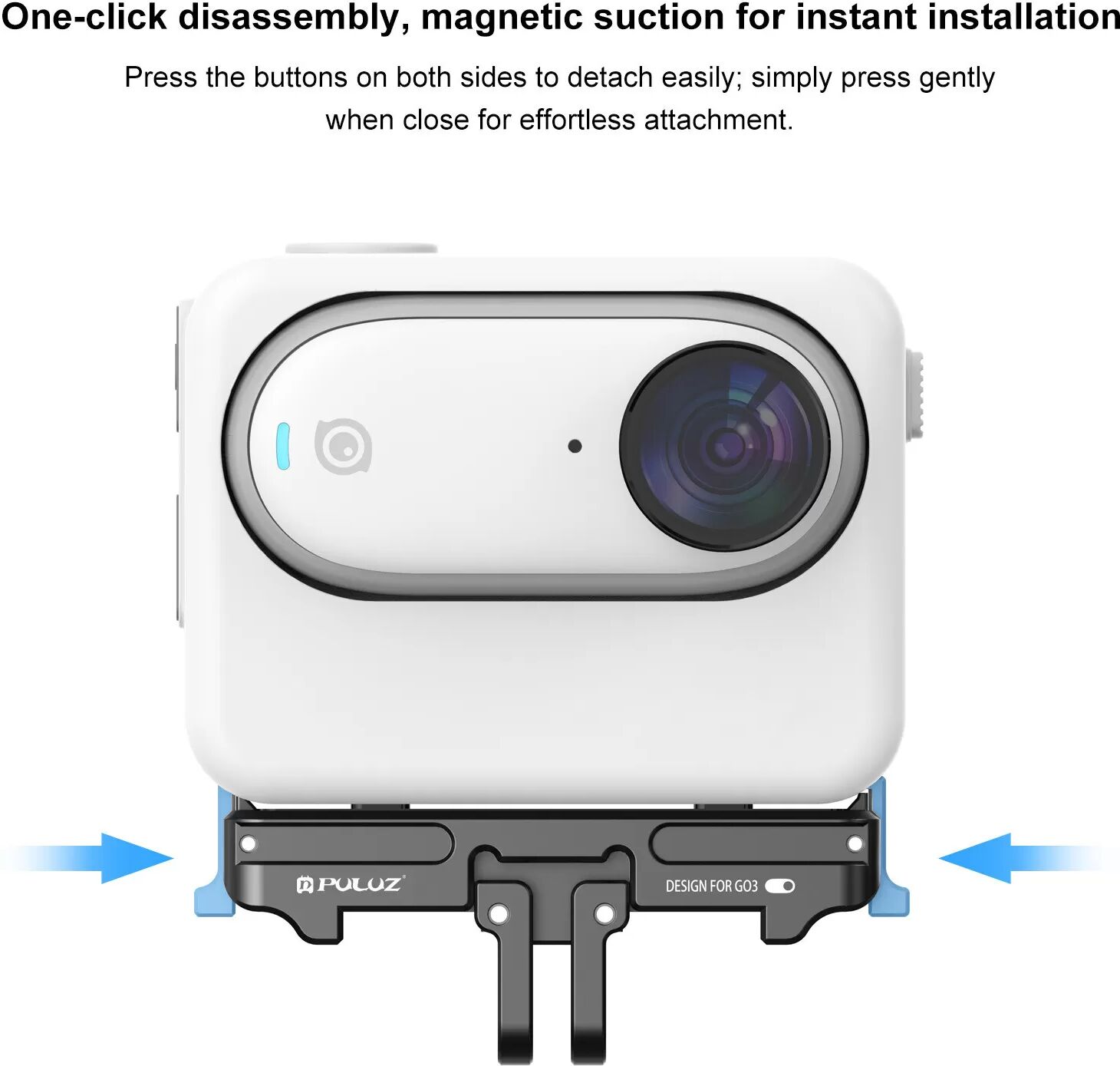 INF Support magnétique à dégagement rapide pour Insta360 GO 3